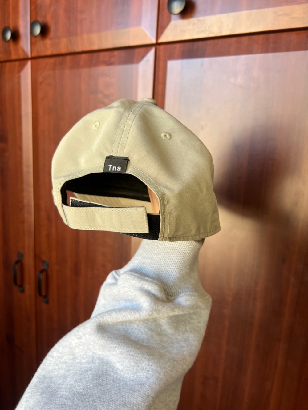 TNA Olive Baseball Cap with Black Logo Tag